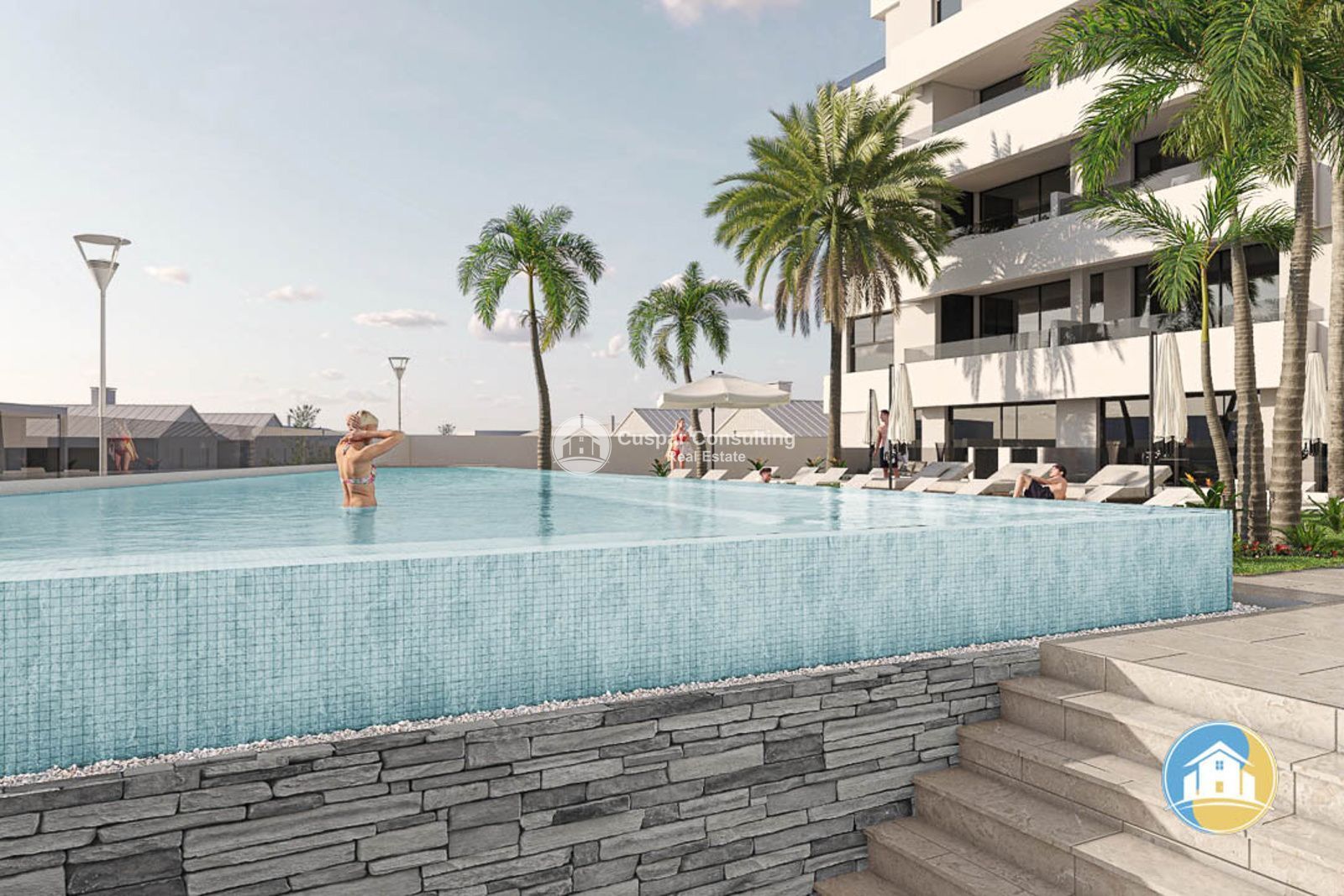 Swimming pool of Apartment for sale in San Pedro del Pinatar  with Air Conditioner, Heating and Terrace
