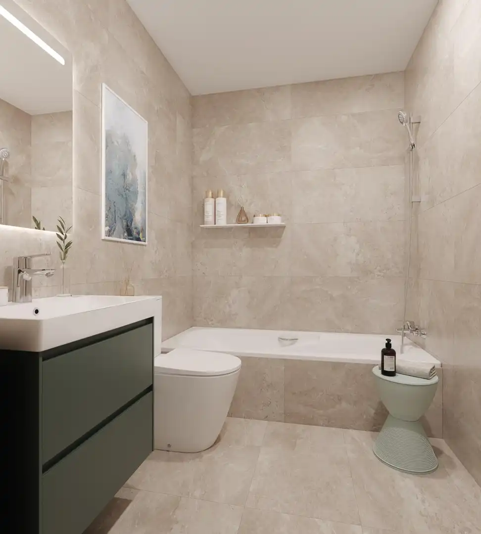 Baño de Apartamento en venta en Marbella con Aire acondicionado, Jardín privado y Terraza