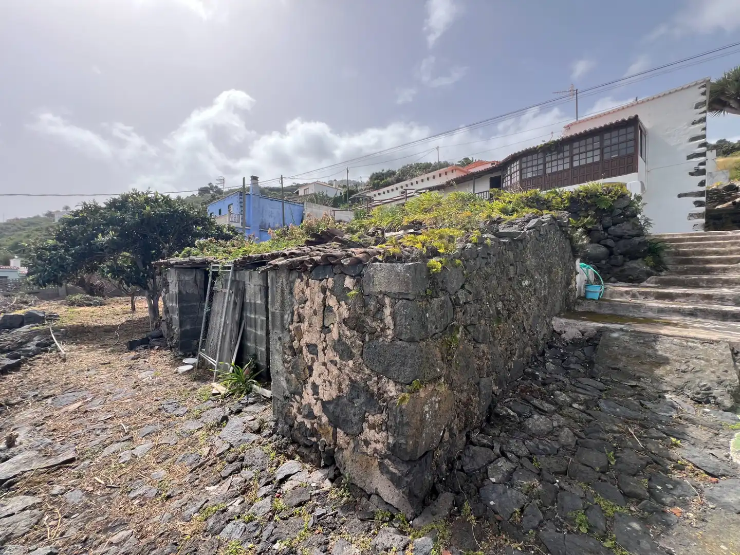 Vista exterior de Finca rústica en venda en Villa de Mazo amb Jardí privat, Traster i Moblat