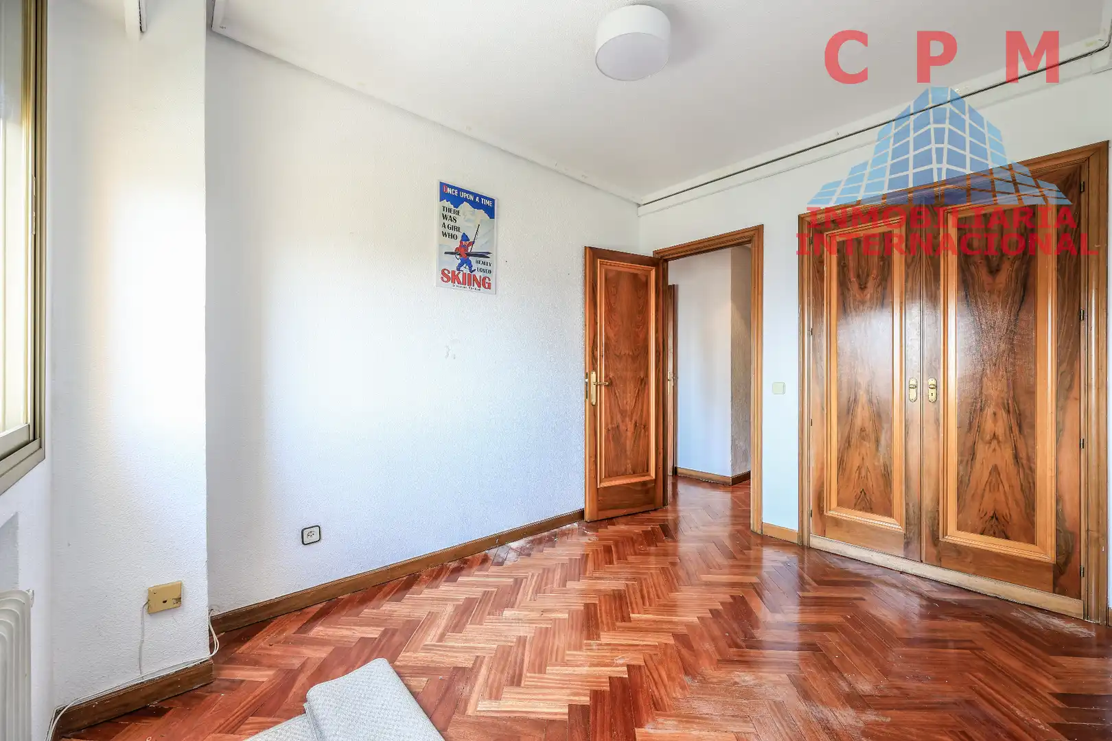 Bedroom of Flat for rent in Madrid  with Air Conditioner, Heating and Parquet flooring