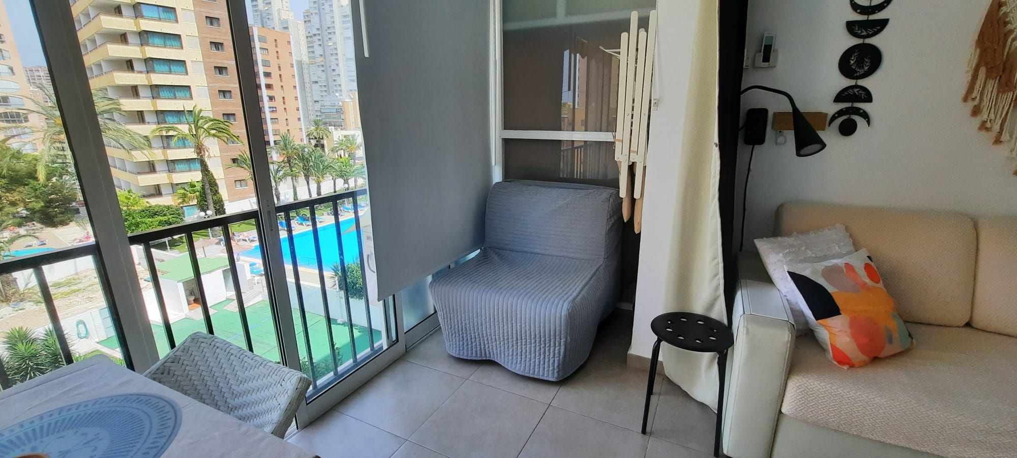 Terrassa de Apartament en venda en Benidorm amb Piscina, Moblat i Piscina comunitària