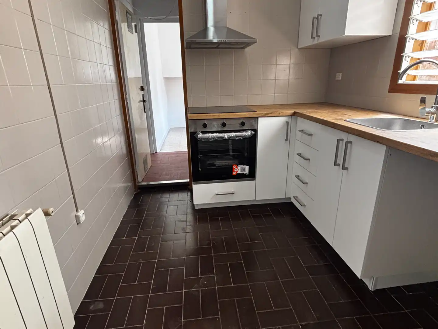 Kitchen of Flat for sale in Terrassa  with Heating, Parquet flooring and Terrace