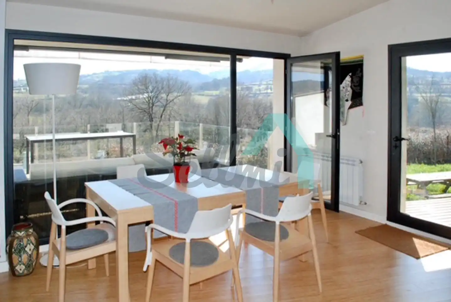 Dining room of Houses for rent in Siero  with Heating, Parquet flooring and Terrace