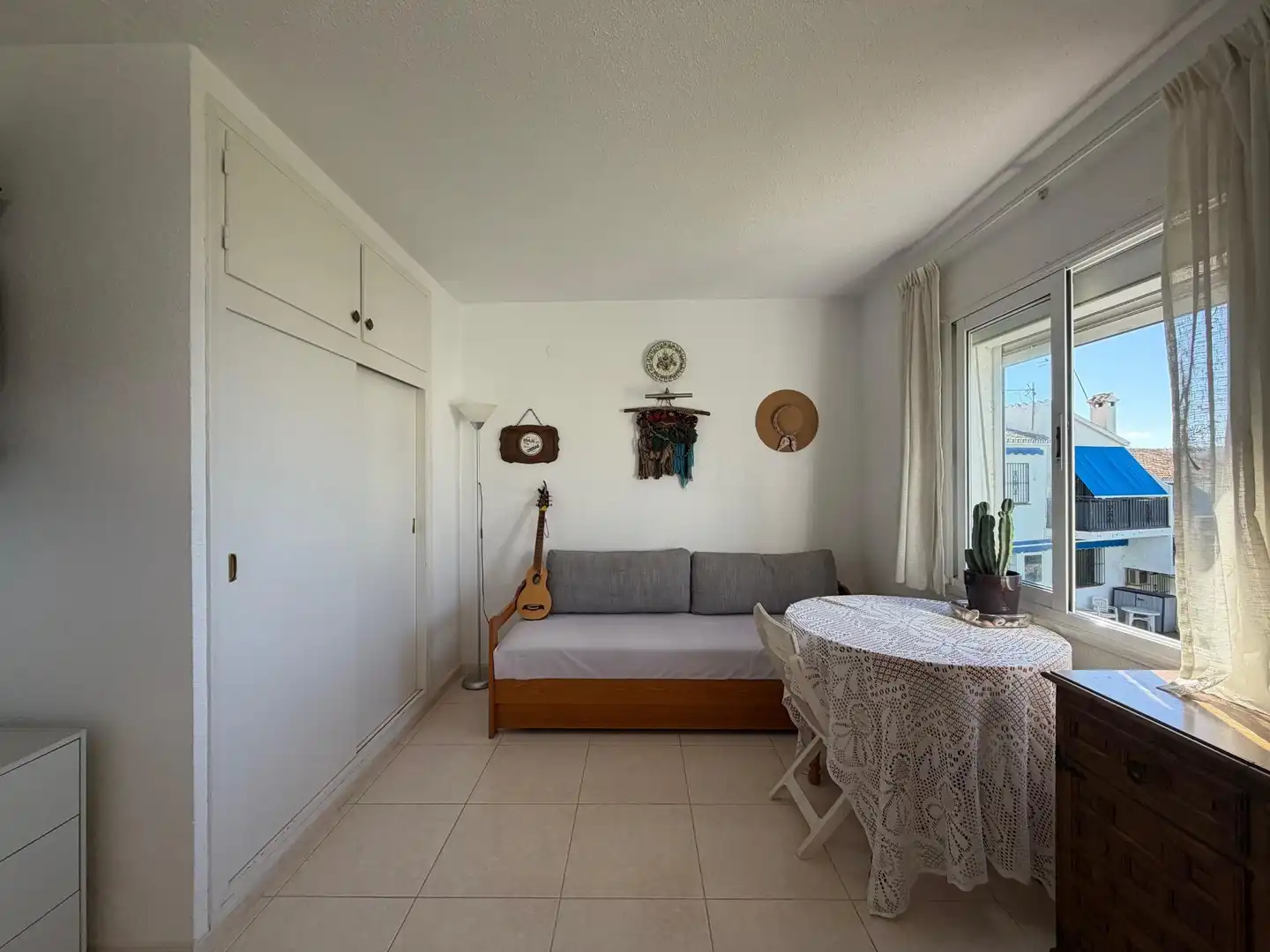 Living room of Flat for sale in Mijas  with Private garden, Terrace and Community pool
