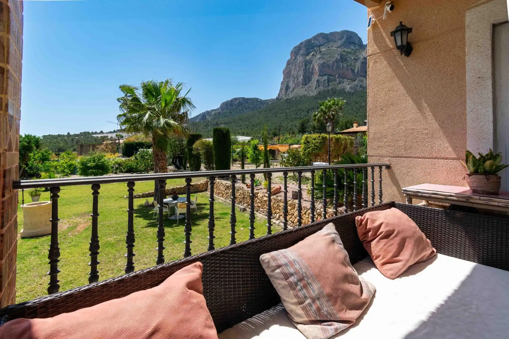 Terrassa de Casa o xalet de lloguer en Polop amb Aire condicionat, Jardí privat i Terrassa