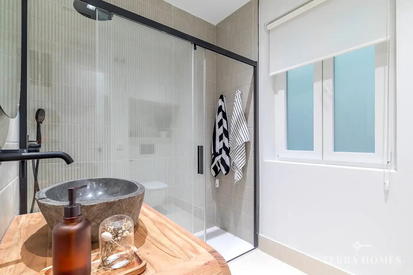 Baño de Apartamento de alquiler en Madrid con Aire acondicionado, Amueblado y Internet
