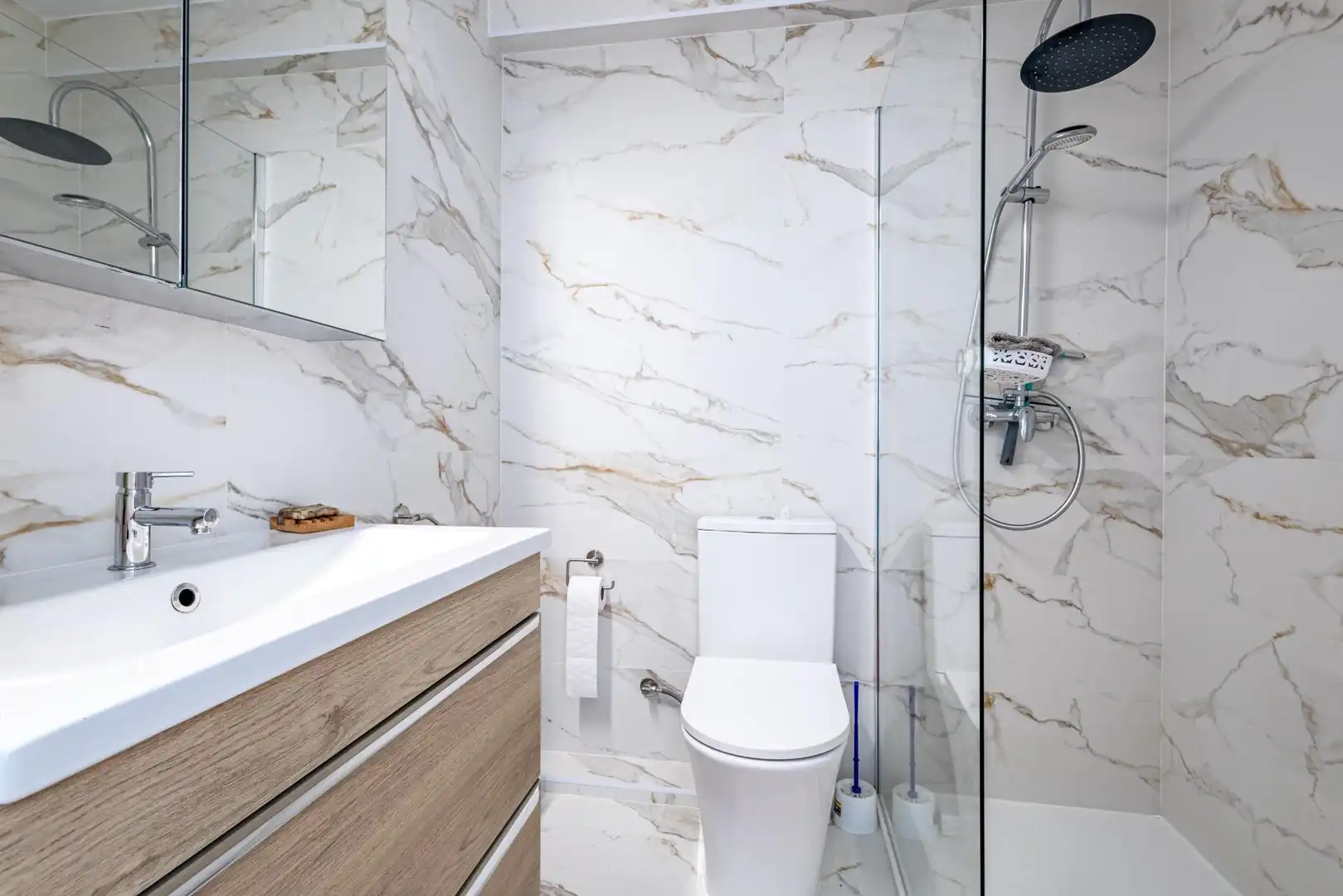 Badezimmer von Wohnung zum Verkauf in Torrevieja mit Terrasse, Möbliert und Balkon