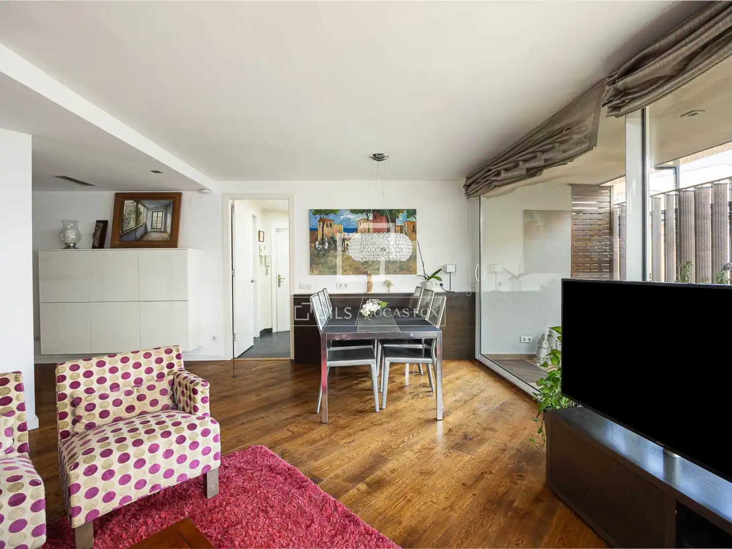 Living room of Flat for sale in Barcelona  with Air Conditioner, Heating and Parquet flooring