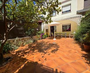 Garden of Single-family semi-detached for sale in Badajoz Capital  with Air Conditioner, Heating and Private garden
