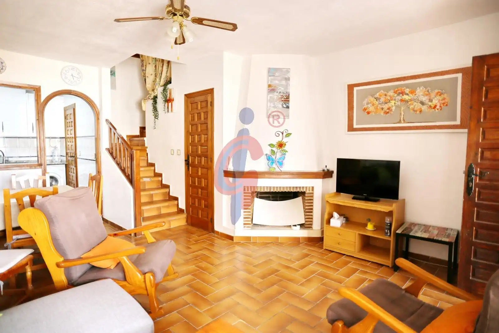 Sala d'estar de Casa adosada en venda en Torrevieja amb Aire condicionat, Calefacció i Terrassa