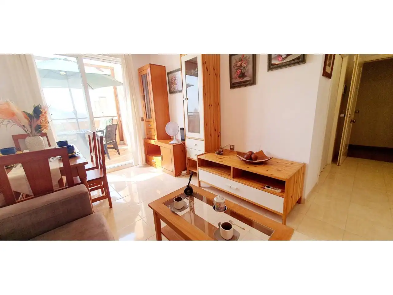 Sala d'estar de Apartament en venda en Vícar amb Aire condicionat, Calefacció i Terrassa