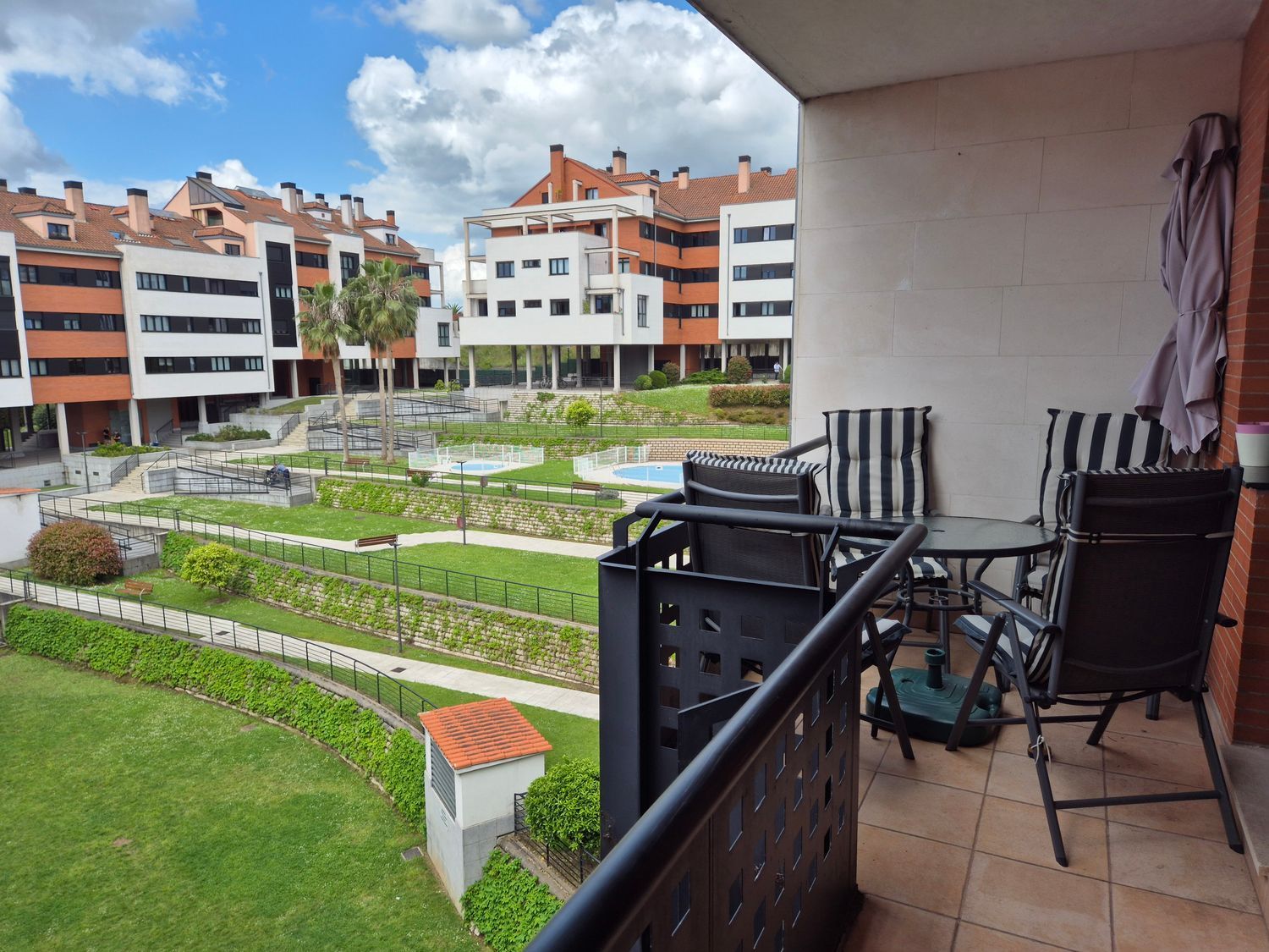 Terrace of Flat for sale in Gijón   with Heating, Private garden and Terrace