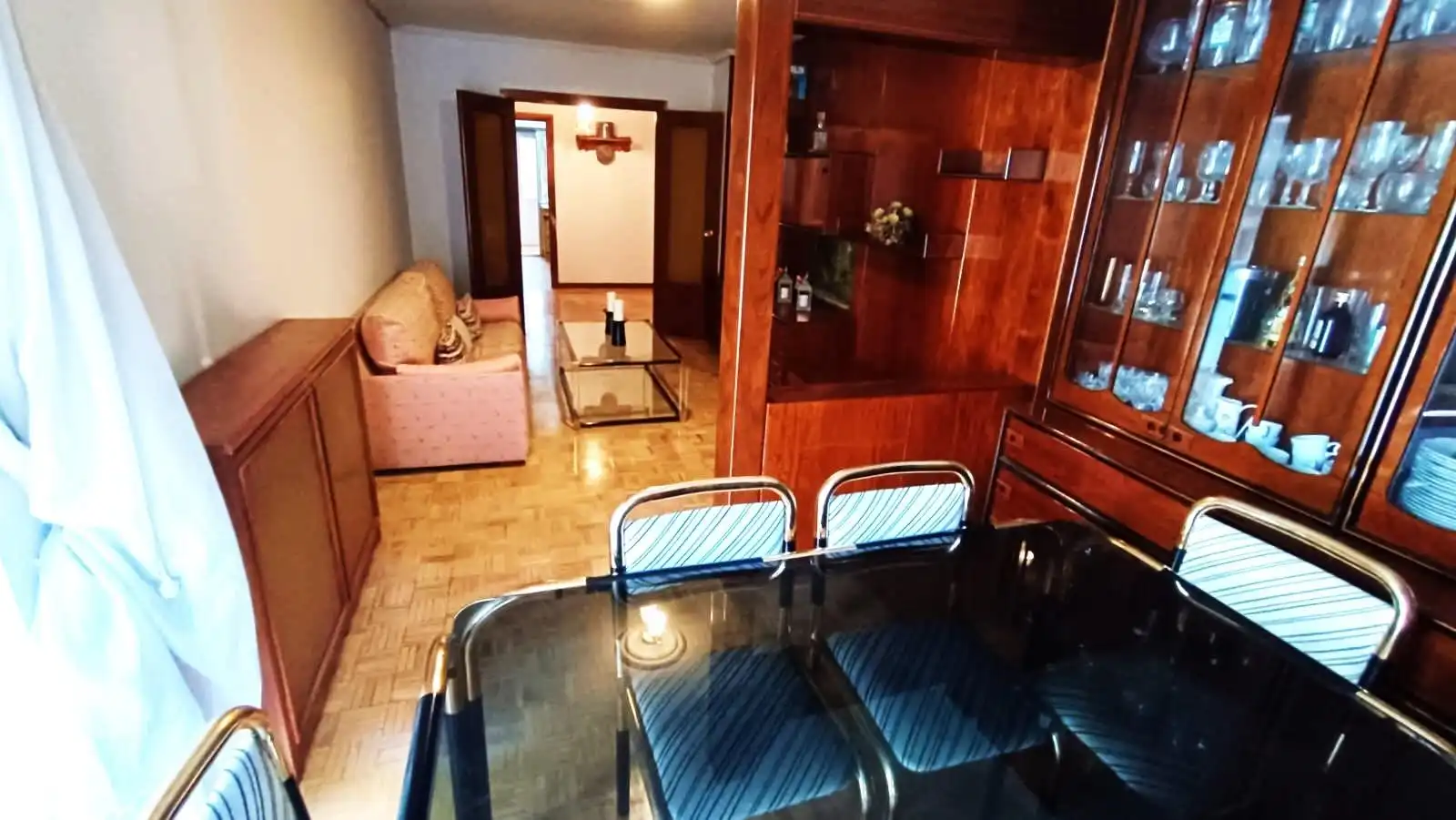Living room of Flat for sale in Zamora Capital   with Heating, Parquet flooring and Terrace