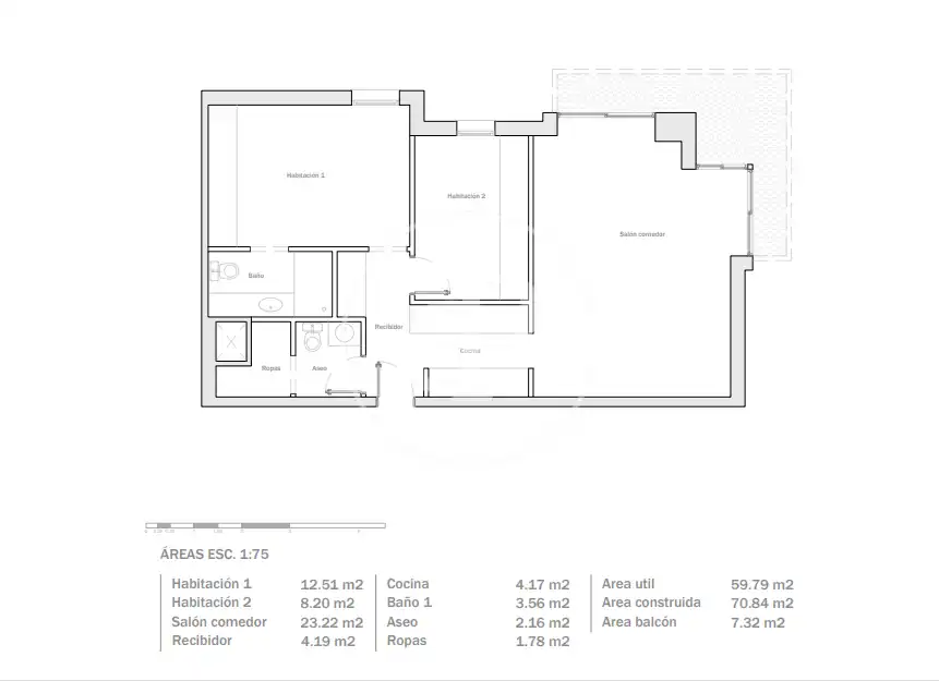 Piso en venta en Barcelona con Aire acondicionado, Calefacción y Terraza