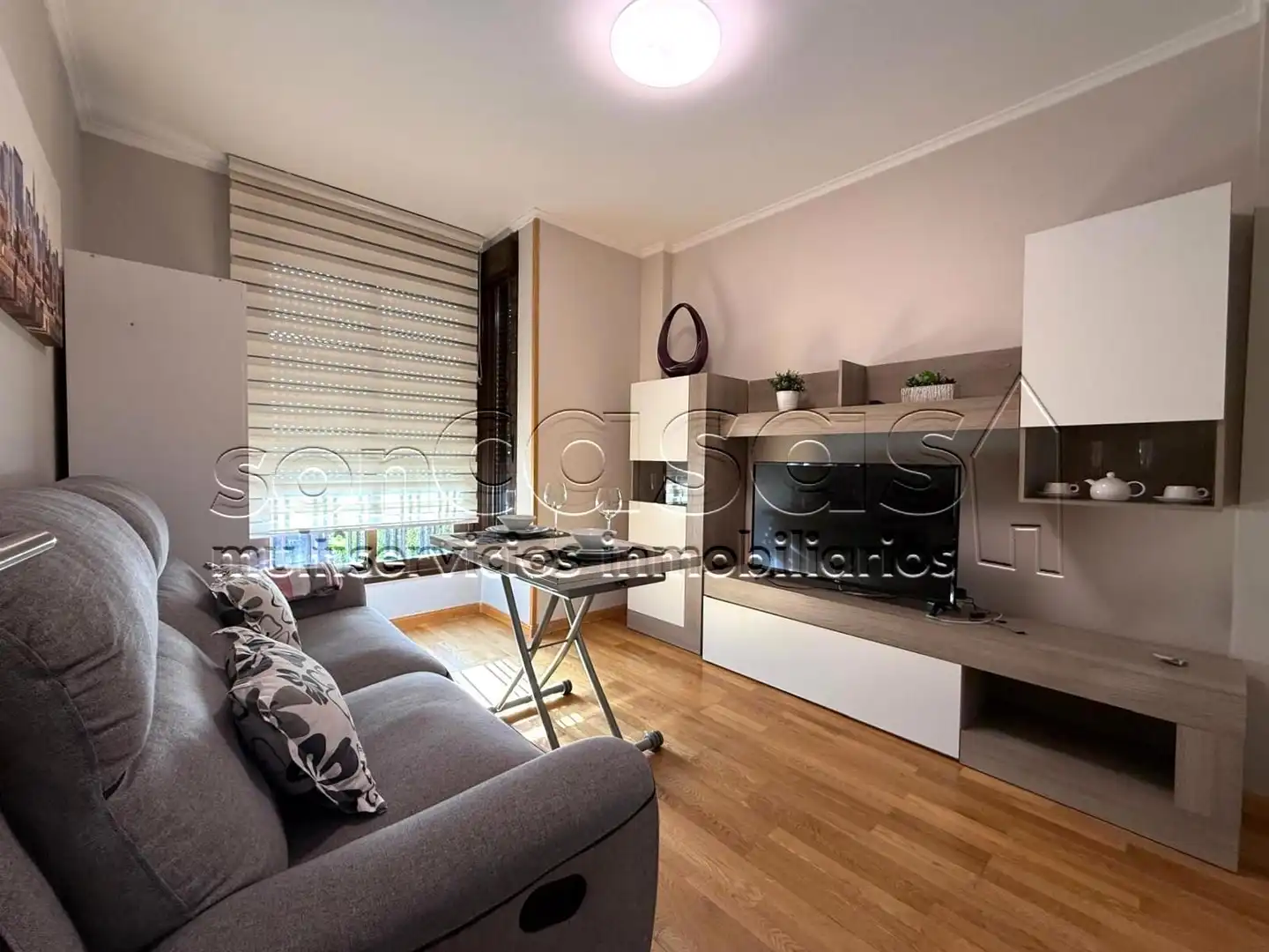 Sala d'estar de Apartament de lloguer en Madrid amb Aire condicionat, Calefacció i Piscina