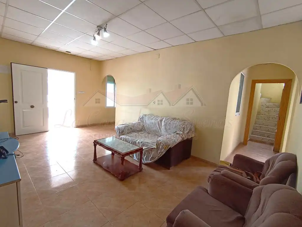 Sala d'estar de Finca rústica en venda en Sax