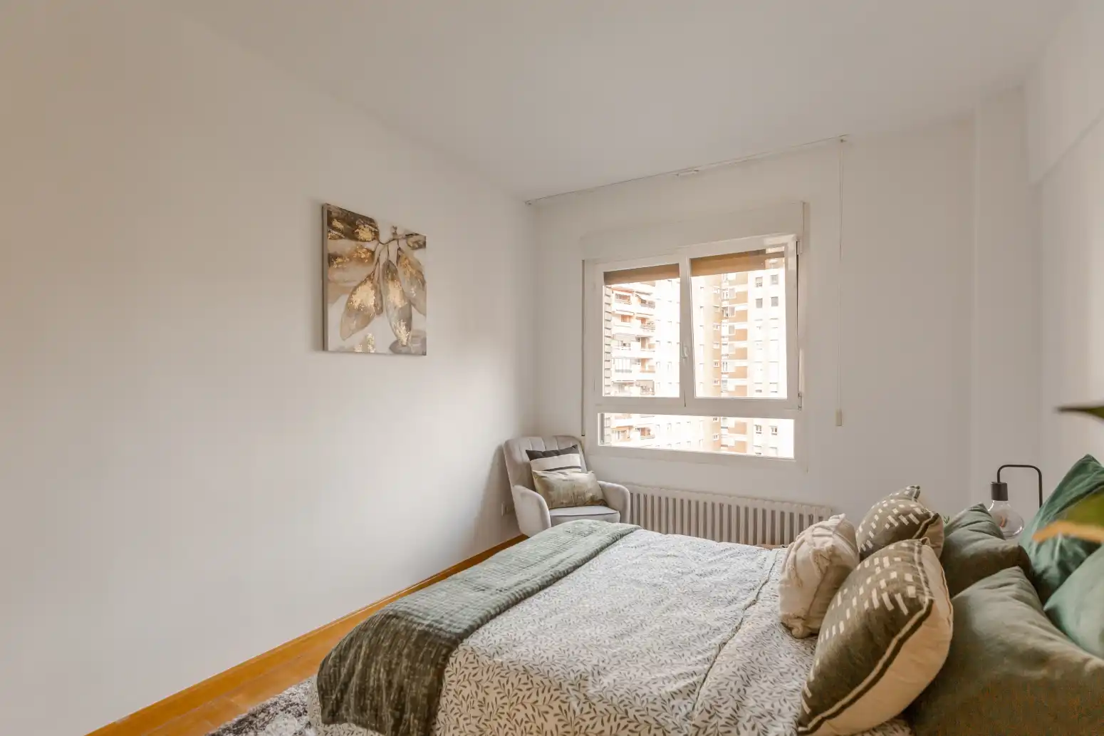 Bedroom of Flat for sale in  Pamplona / Iruña  with Heating, Parquet flooring and Terrace