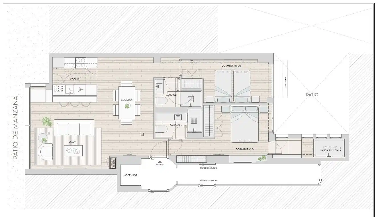 Wohnung mit Terrasse zum Verkauf in Barrio de Salamanca, imagen 13