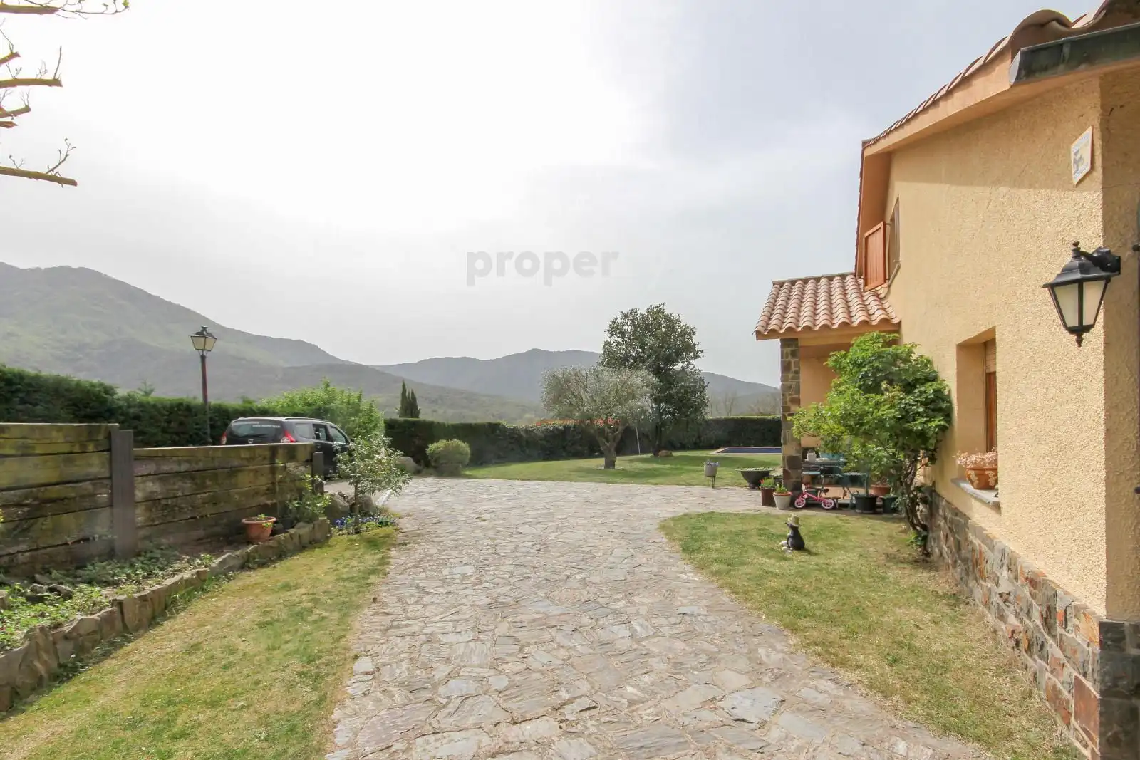 Vista exterior de Casa o chalet en venta en Viladrau con Calefacción, Jardín privado y Piscina