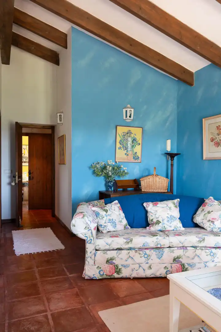 Sala de estar de Finca rústica en venta en Mijas con Terraza