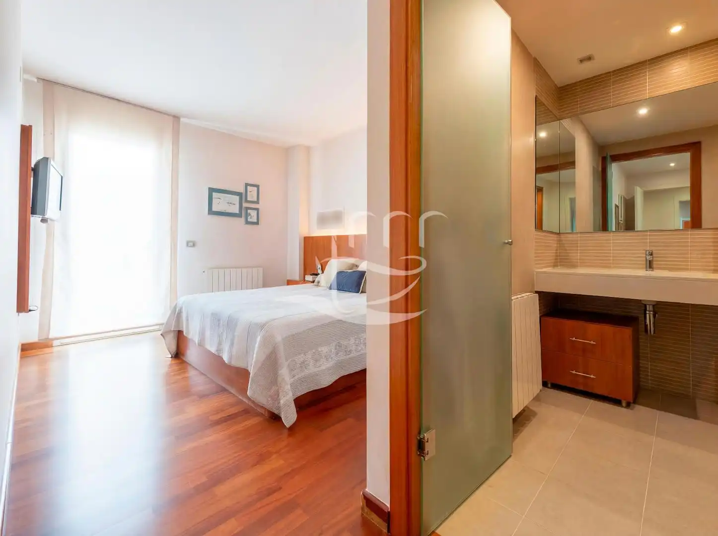 Schlafzimmer von Wohnung zum Verkauf in Palafrugell mit Klimaanlage, Heizung und Terrasse