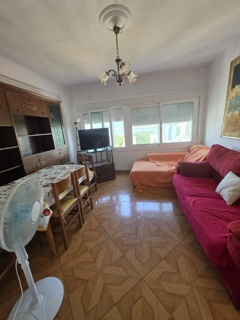 Living room of Flat for sale in Ferrol  with Furnished, Oven and Washing machine