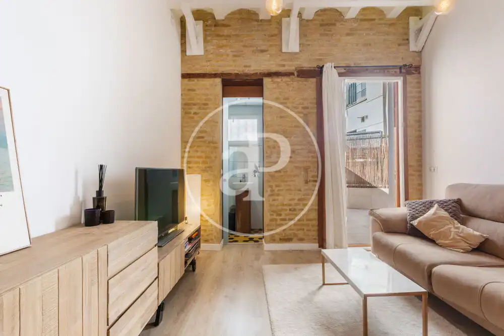 Wohnzimmer von Wohnung zum Verkauf in Valencia mit Klimaanlage, Heizung und Terrasse
