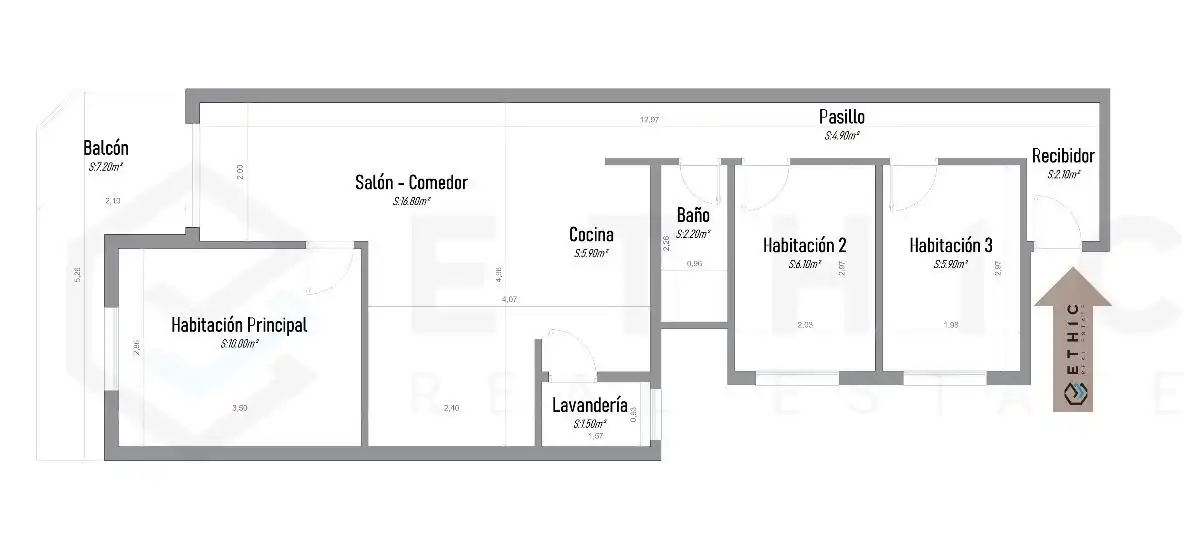 Piso en venta en Granollers con Parquet y Balcón