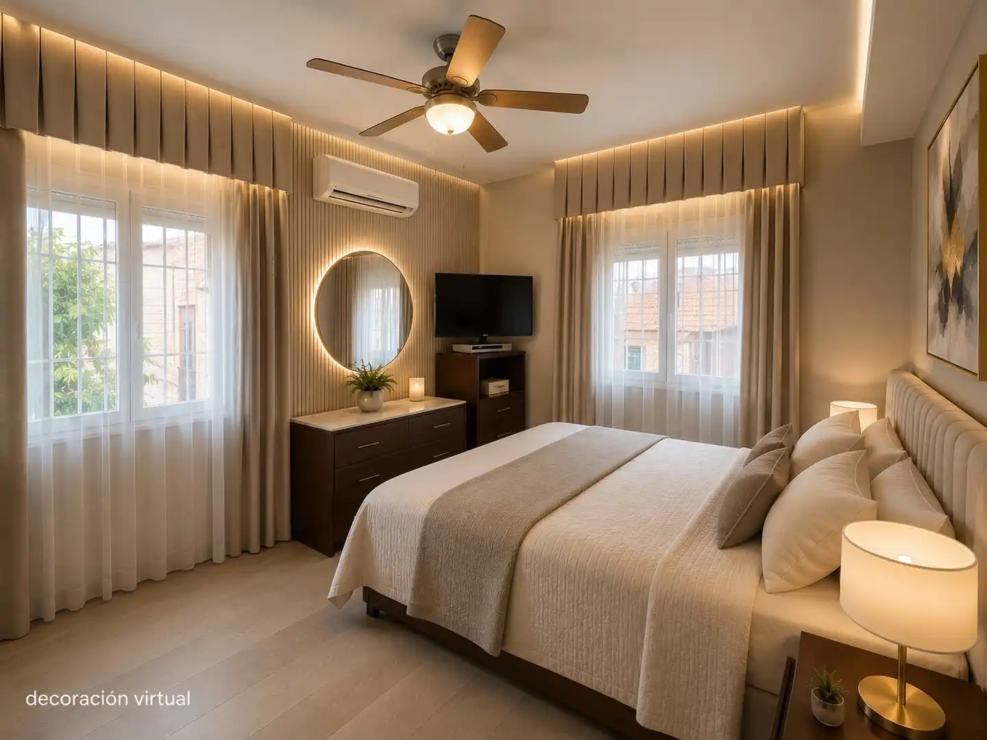 Bedroom of Flat for sale in Madrid  with Air Conditioner, Heating and Parquet flooring