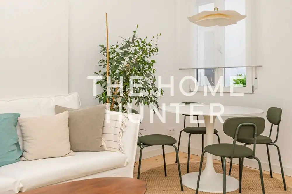 Living room of Flat for rent in Madrid  with Air Conditioner, Heating and Furnished