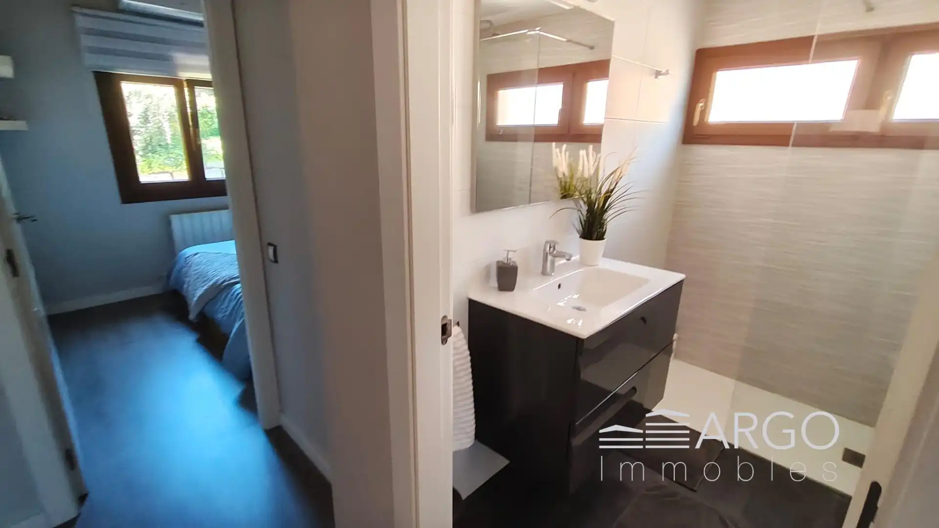 Baño de Casa o chalet en venta en Vallromanes con Aire acondicionado, Calefacción y Jardín privado