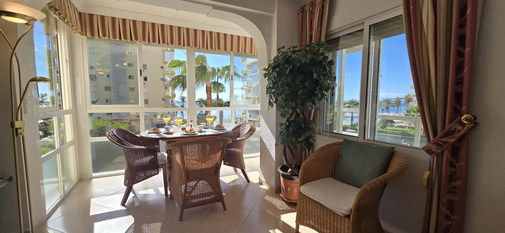 Esszimmer von Wohnung zur Miete in Algarrobo mit Klimaanlage, Heizung und Terrasse