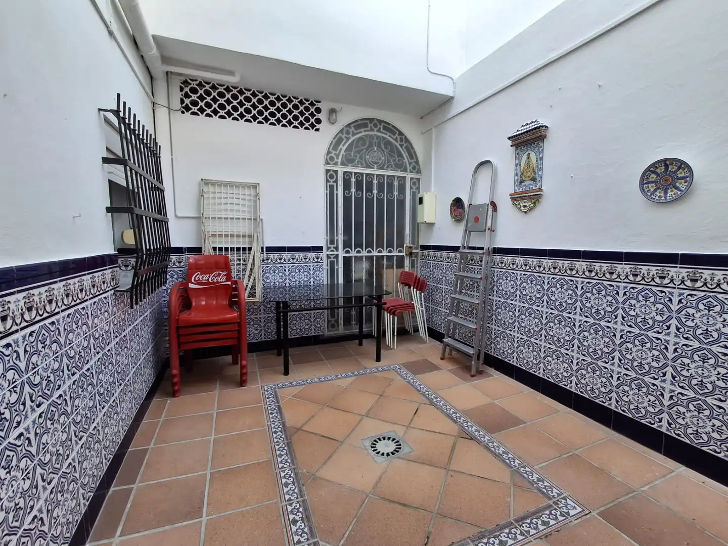 Terraza de Piso de alquiler en El Puerto de Santa María con Amueblado y Lavadora