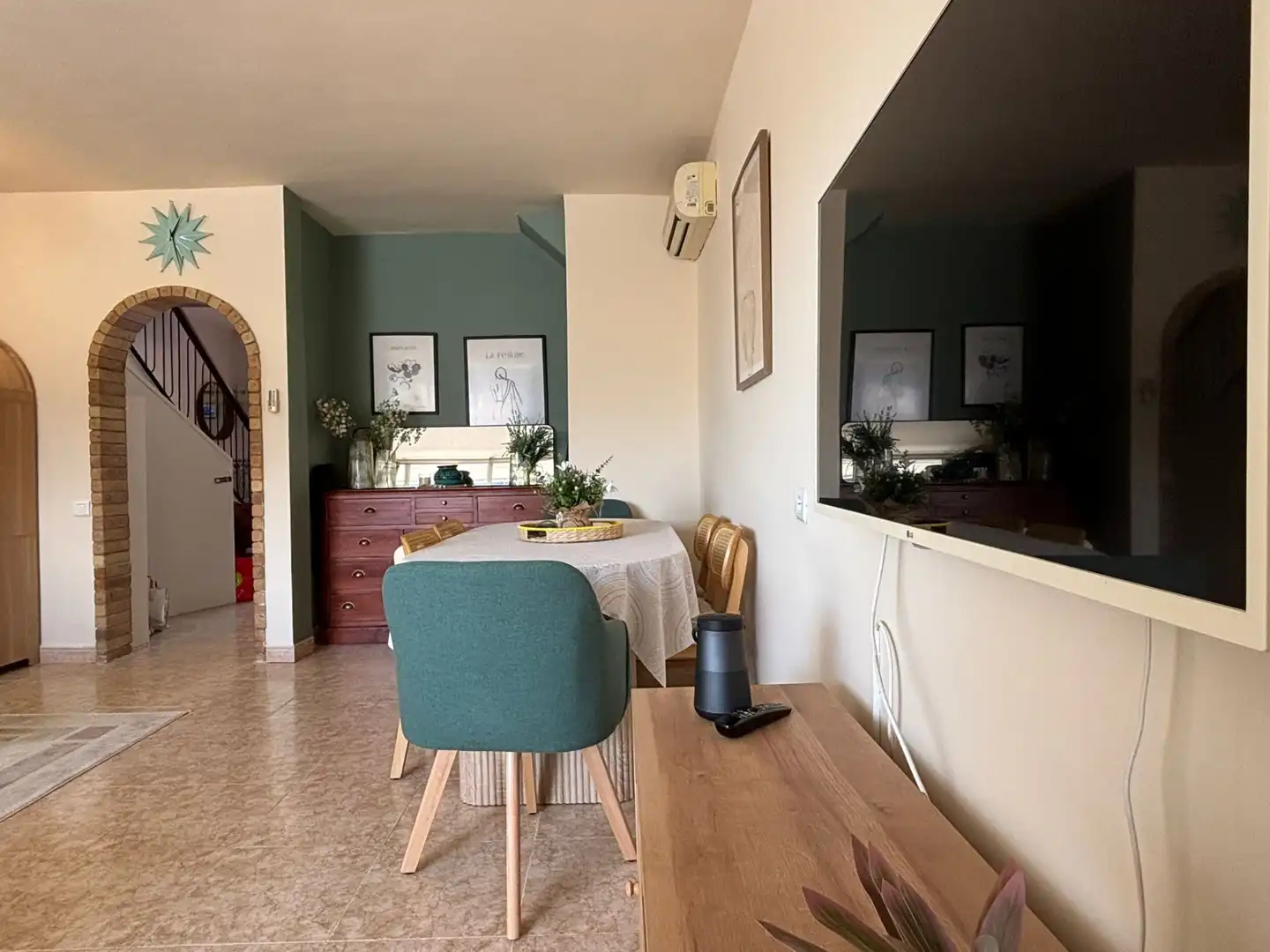 Dining room of Flat for rent in Cambrils  with Air Conditioner, Furnished and Oven
