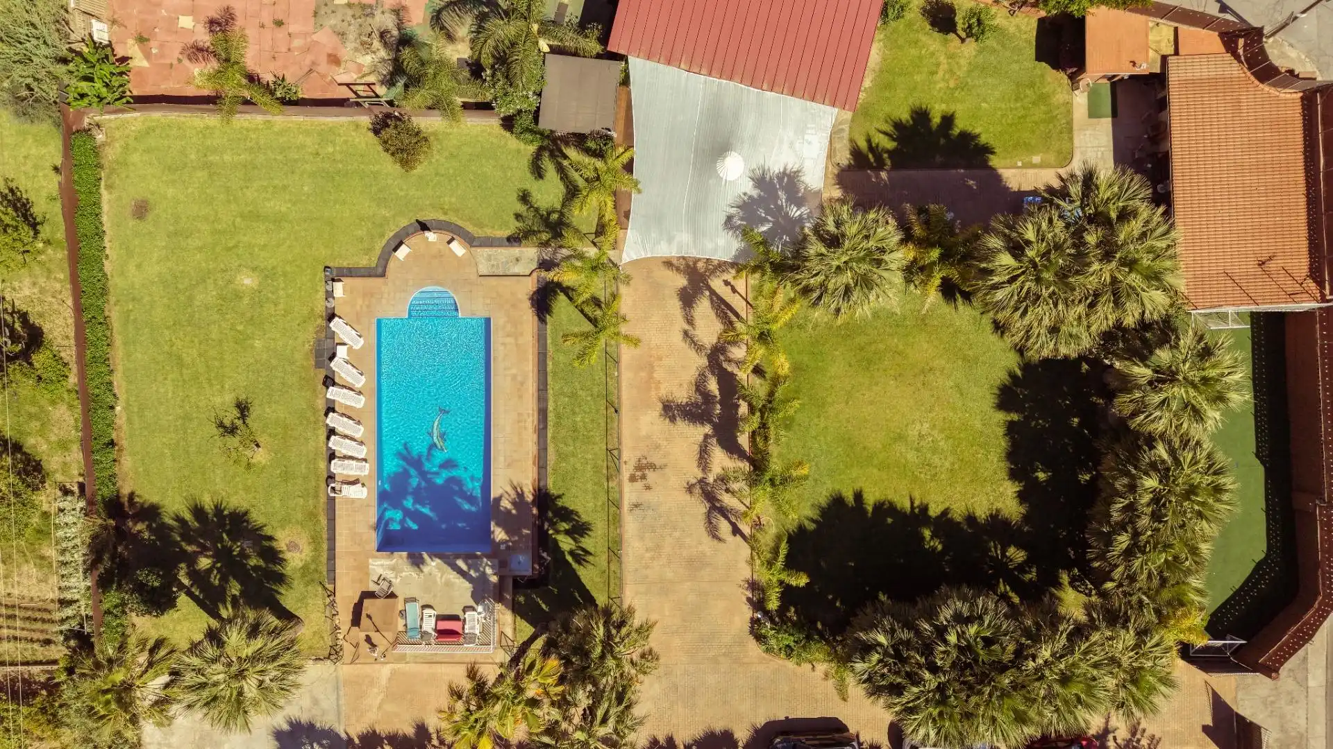 Piscina de Finca rústica de alquiler en Mijas