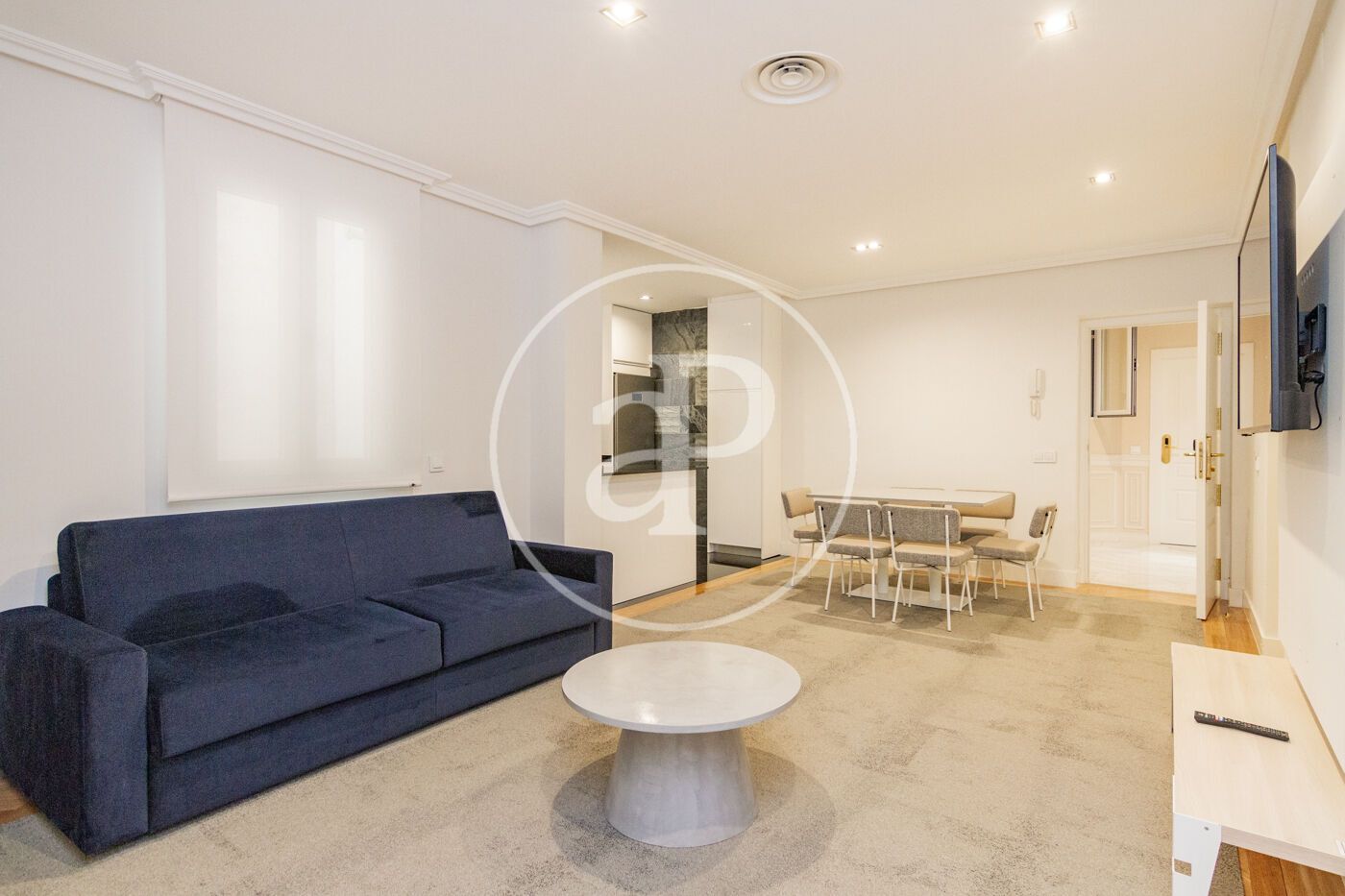 Living room of Flat to rent in  Madrid Capital  with Air Conditioner, Heating and Furnished