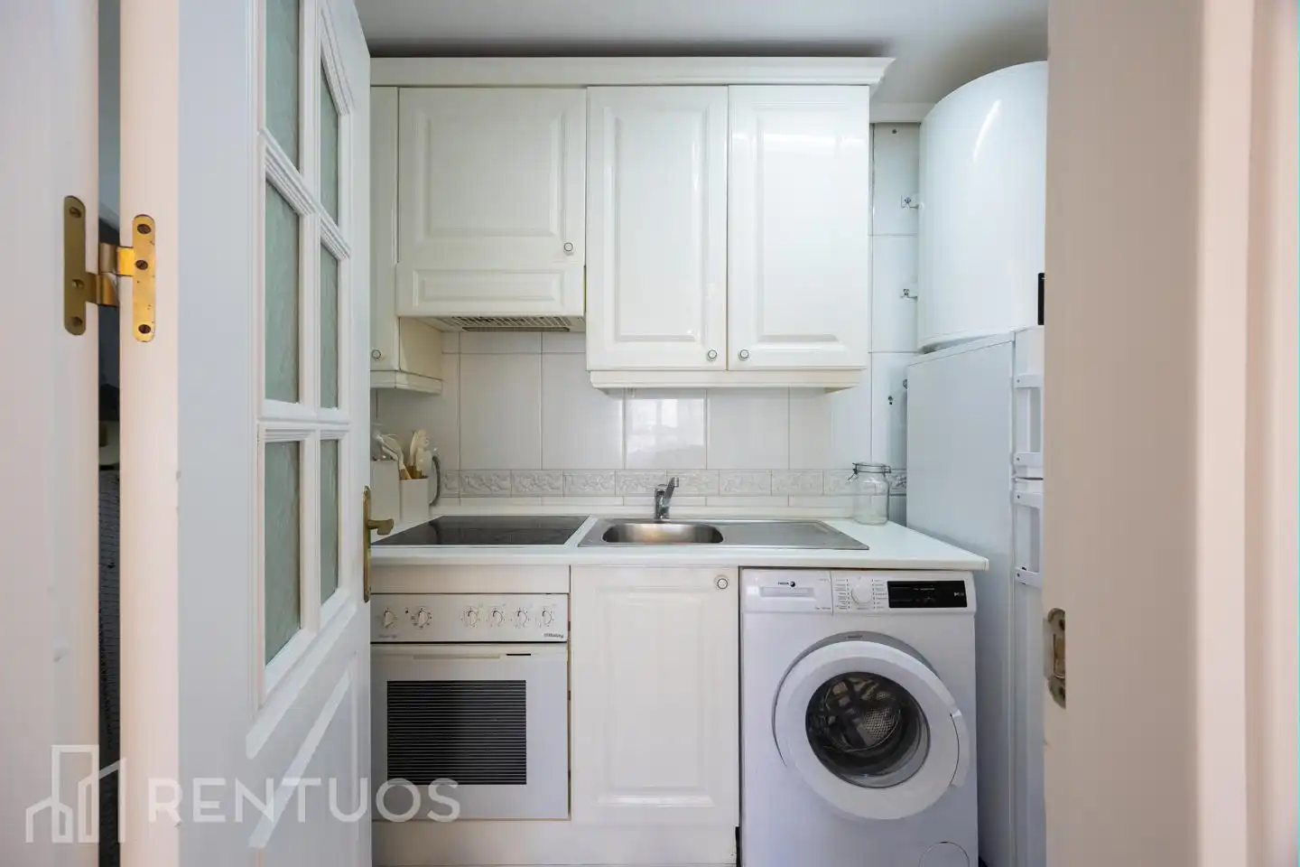 Cocina de Piso de alquiler en Madrid con Aire acondicionado, Parquet y Amueblado