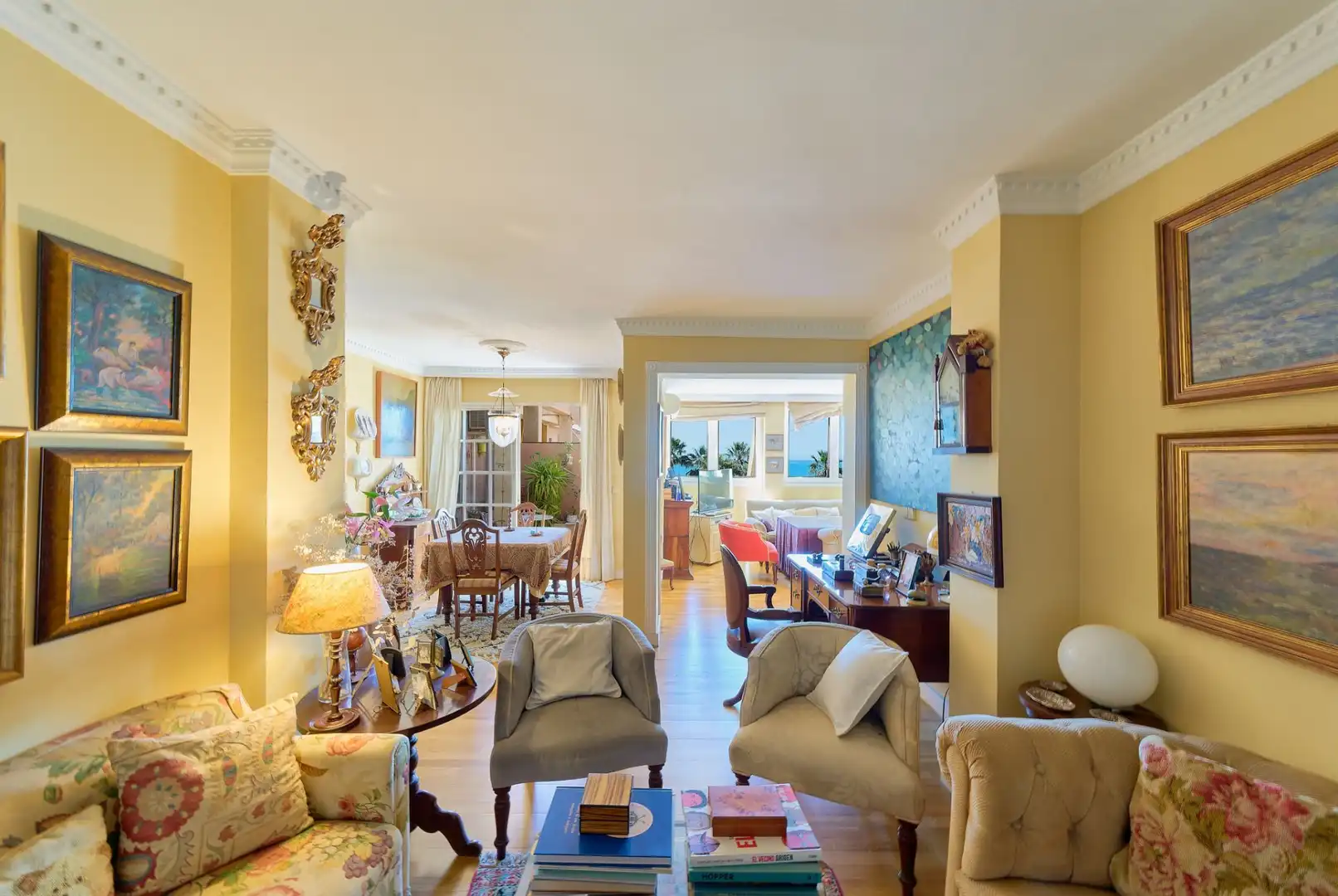 Wohnzimmer von Dachboden zum Verkauf in Málaga mit Klimaanlage und Terrasse