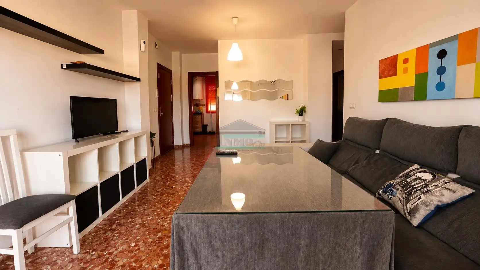 Sala d'estar de Pis en venda en Atarfe amb Aire condicionat, Terrassa i Moblat