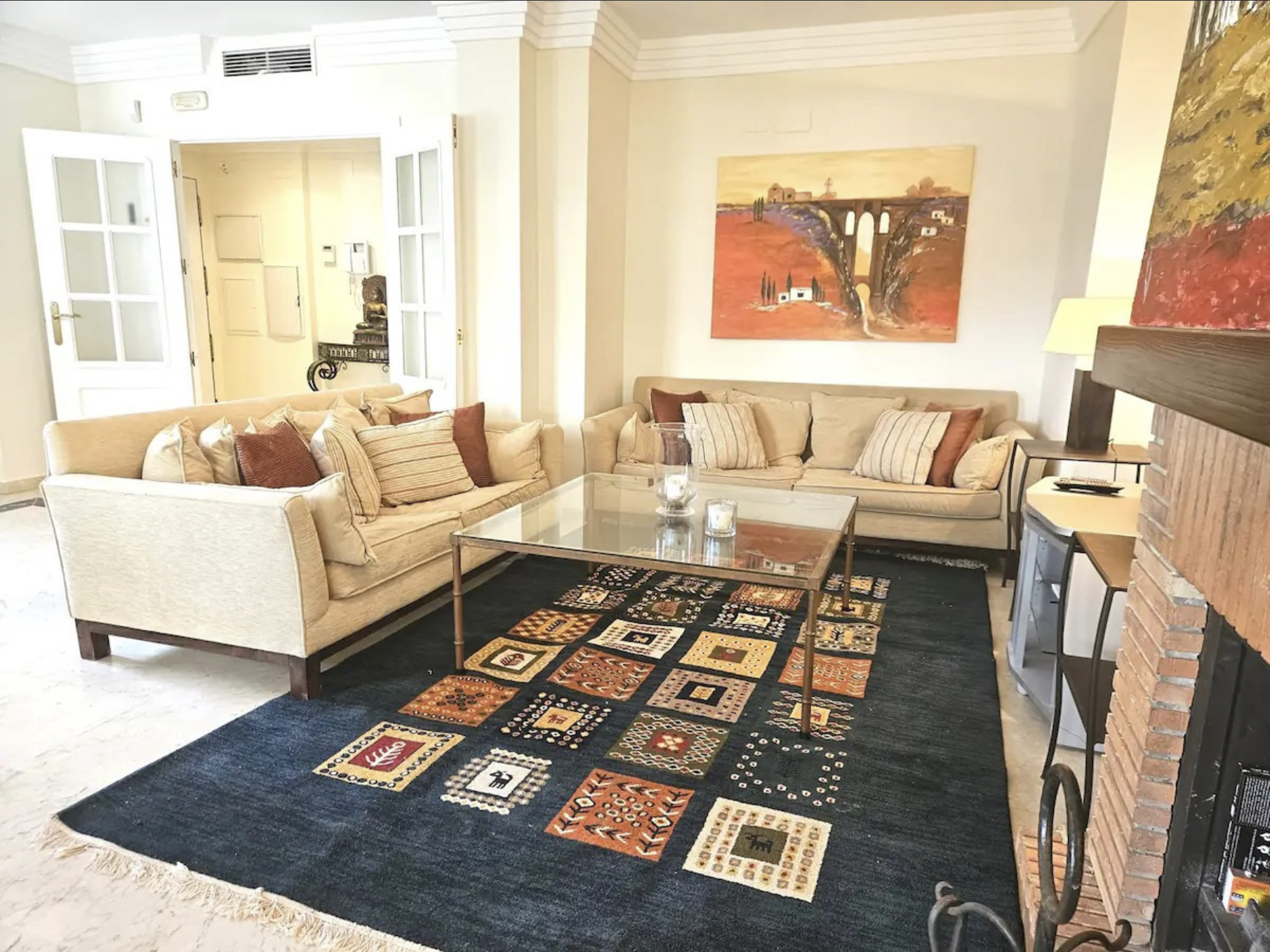 Living room of Planta baja for sale in Marbella  with Air Conditioner, Heating and Terrace
