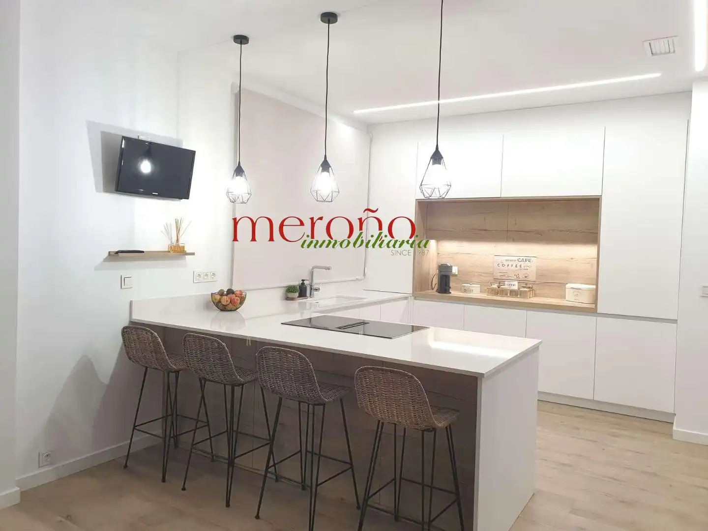 Cocina de Planta baja en venta en Elche / Elx con Aire acondicionado, Terraza y Piscina comunitaria