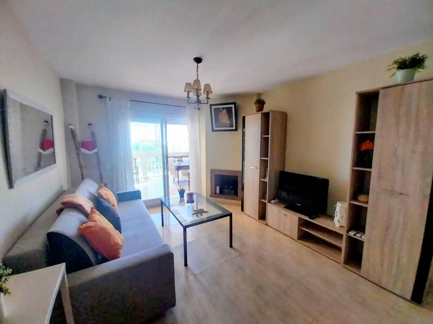 Sala d'estar de Àtic en venda en Mijas amb Aire condicionat, Calefacció i Jardí privat
