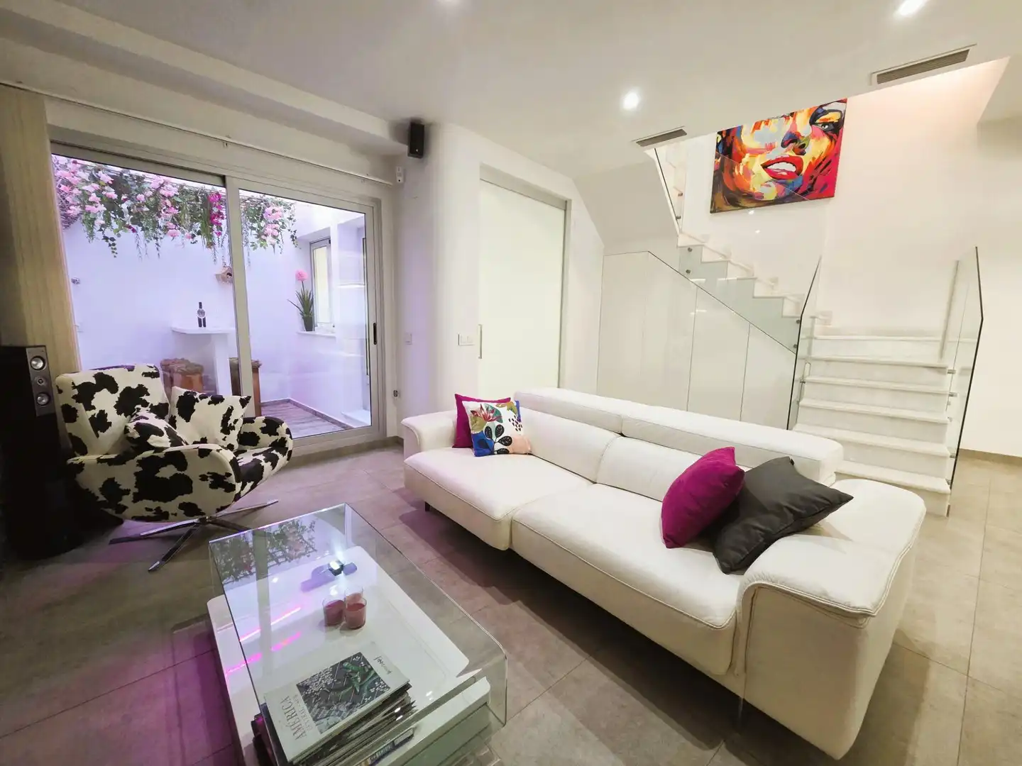 Sala d'estar de Casa o xalet de lloguer en Sueca amb Aire condicionat, Terrassa i Moblat