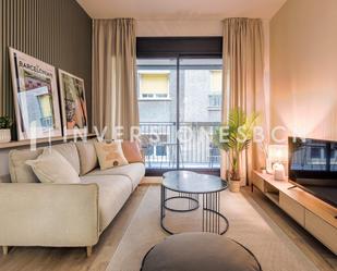 Sala d'estar de Apartament de lloguer en  Barcelona Capital amb Aire condicionat i Calefacció