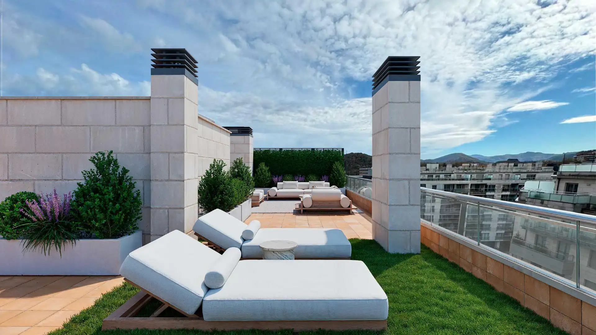 Terrasse von Dachboden zum Verkauf in Donostia - San Sebastián  mit Klimaanlage, Heizung und Terrasse