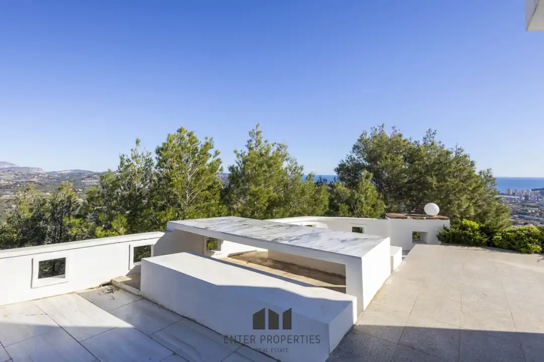 Terrace of Flat for rent in Calpe / Calp  with Air Conditioner, Heating and Terrace