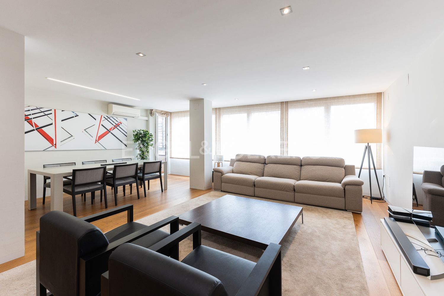 Living room of Apartment for sale in Castellón de la Plana / Castelló de la Plana  with Air Conditioner, Heating and Parquet flooring