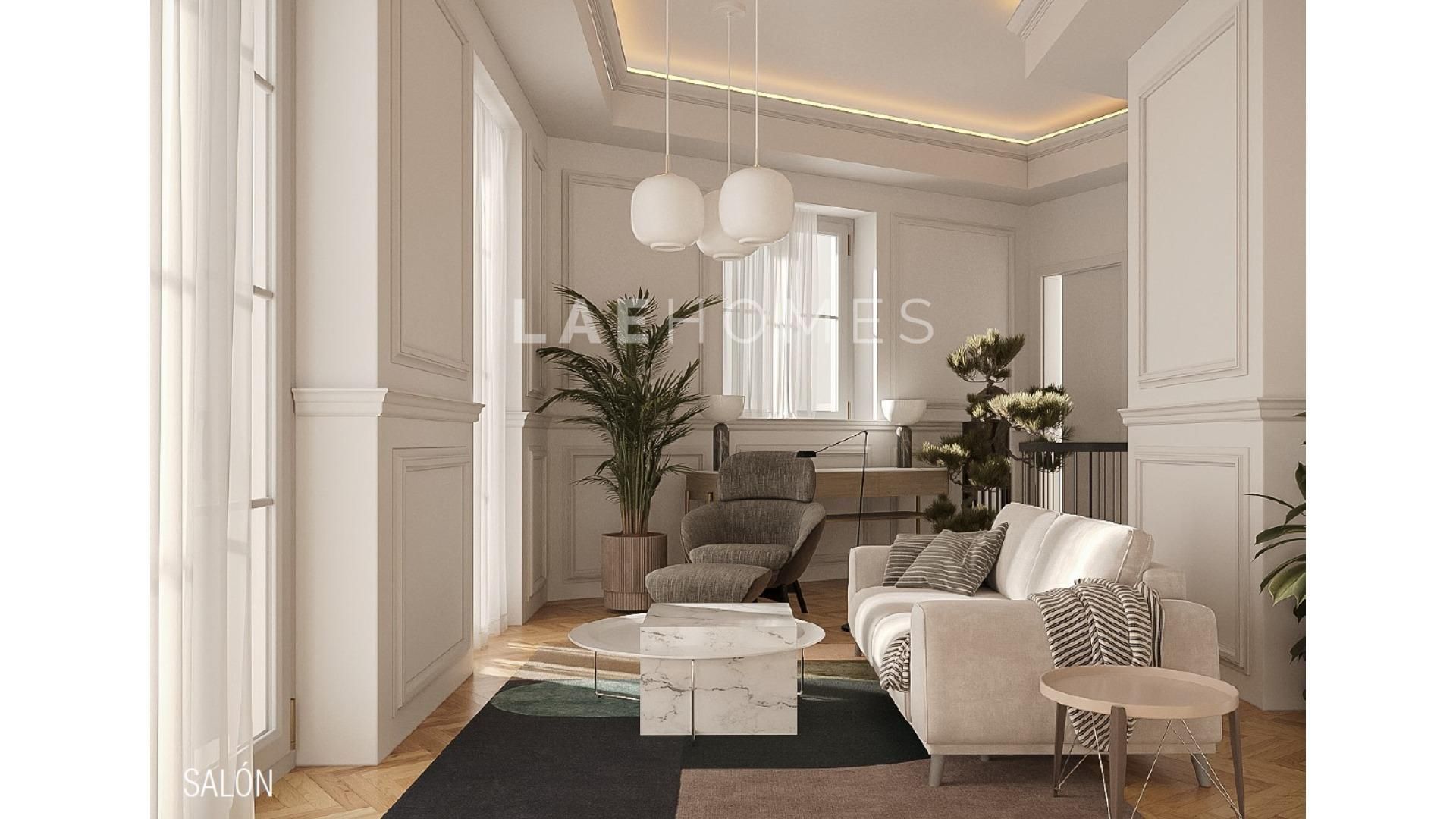 Sala d'estar de Dúplex en venda en  Sevilla Capital amb Aire condicionat i Balcó