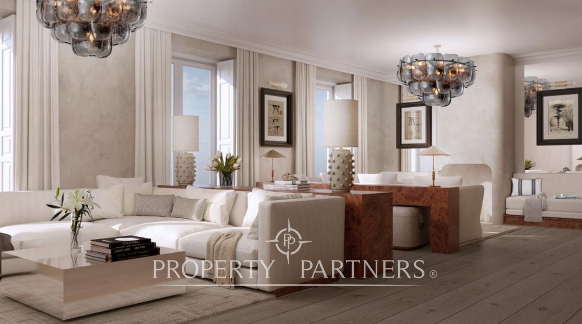 Living room of Apartment for sale in  Madrid Capital  with Air Conditioner and Furnished