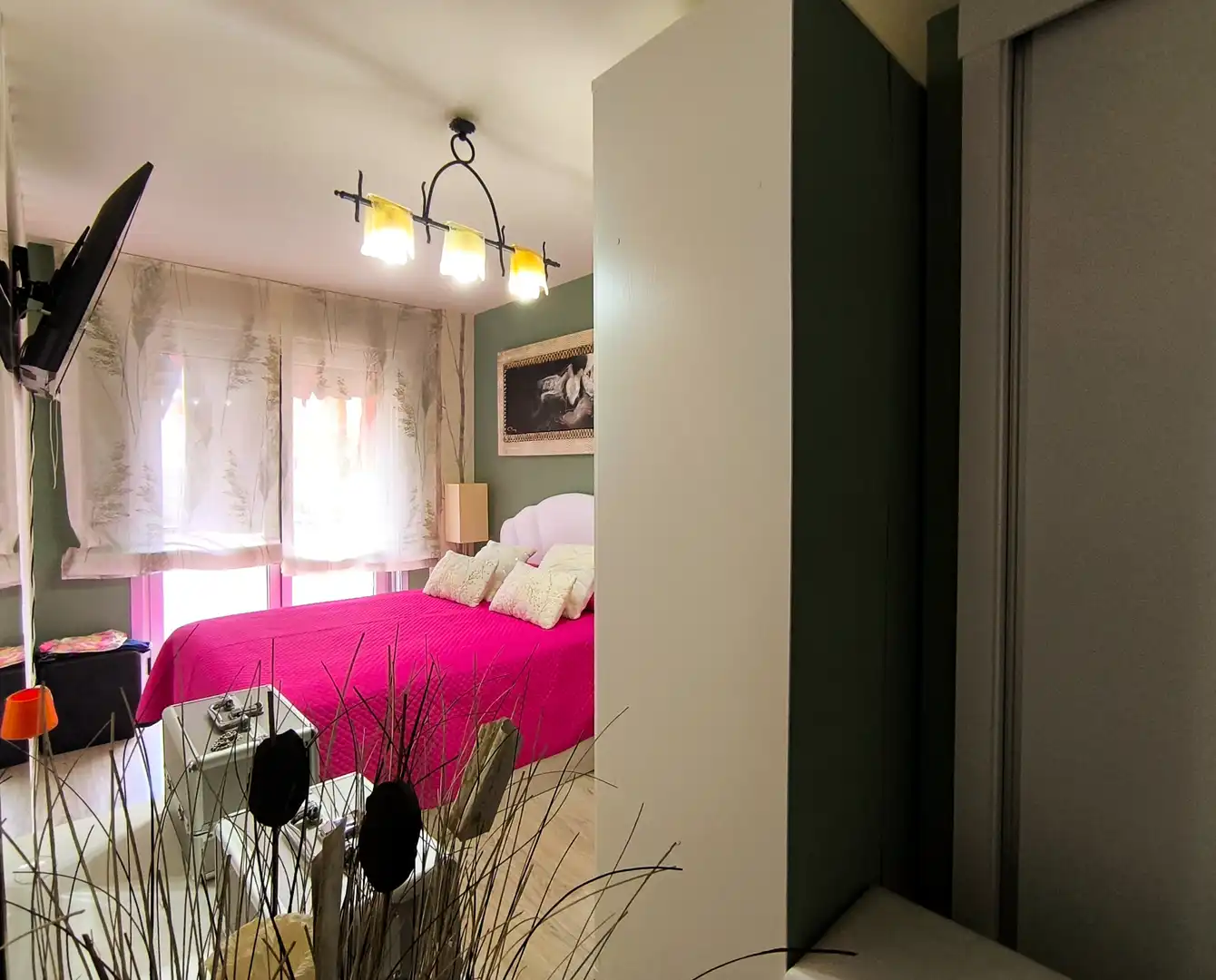 Schlafzimmer von Wohnung zum Verkauf in Ares mit Heizung, Parkett und Abstellraum